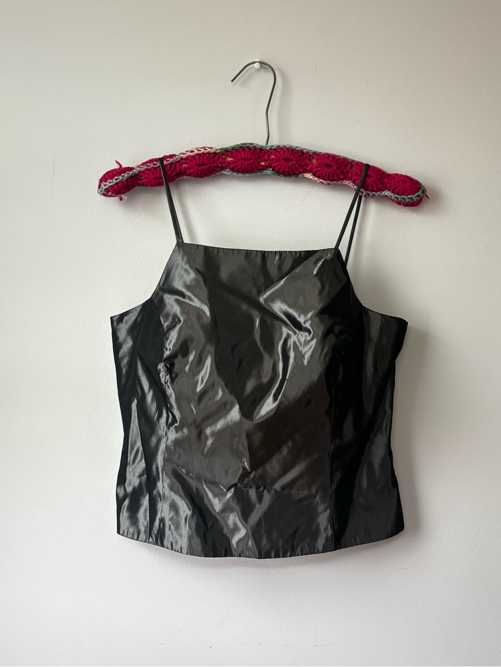 Bill Levkoff Shiny Satin Spaghetti Strap Cami